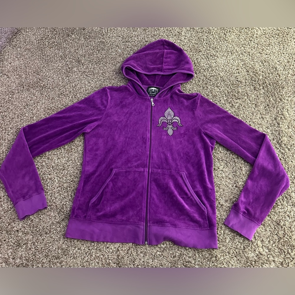 bird & vine zip up velvet jacket with swarovski crystals